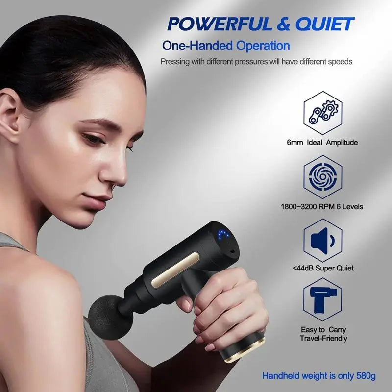 Handheld Percussion Deep Tissue Muscle Massage Gun - My Store